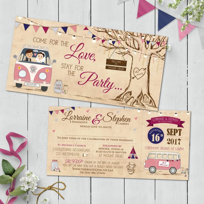 Rustic Camper Pink (DL Flat) SQUARE