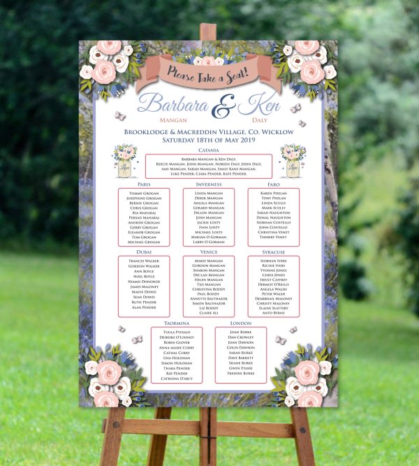 Bluebell Blooms Seating Plan