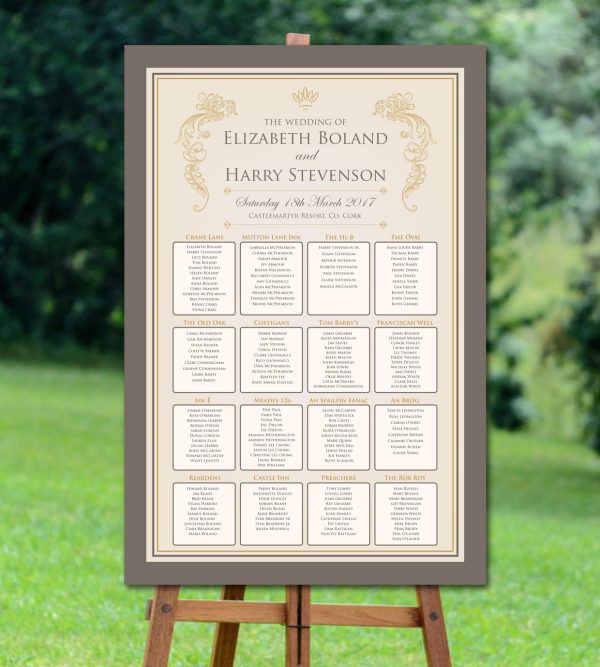 Classic Elegance Seating Plan