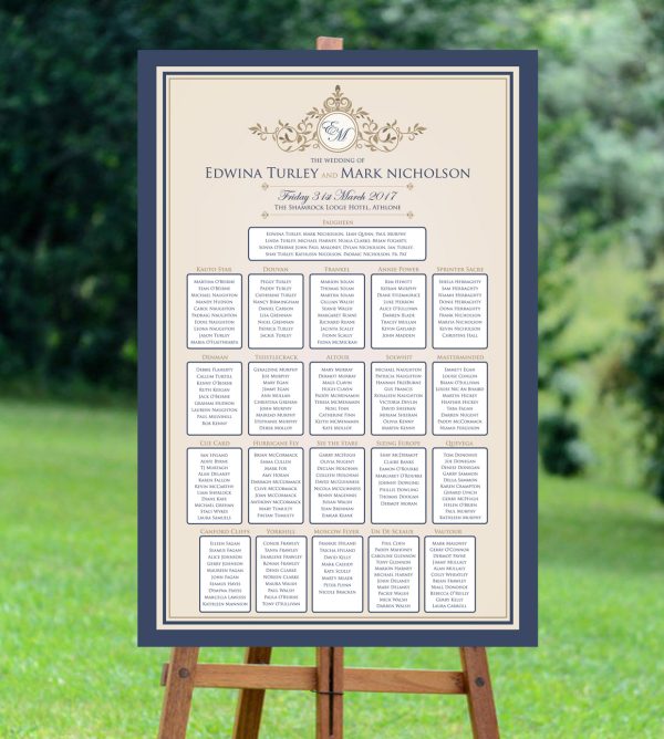 Classic Romance Seating Plan