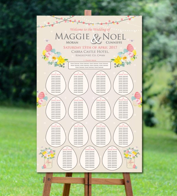 Easter Florals Seating Plan