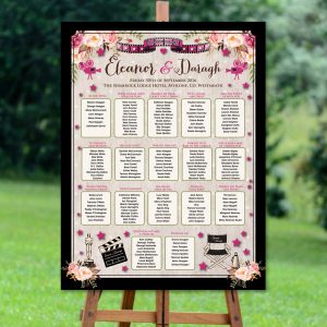 Vintage Floral Movie Seating Plan