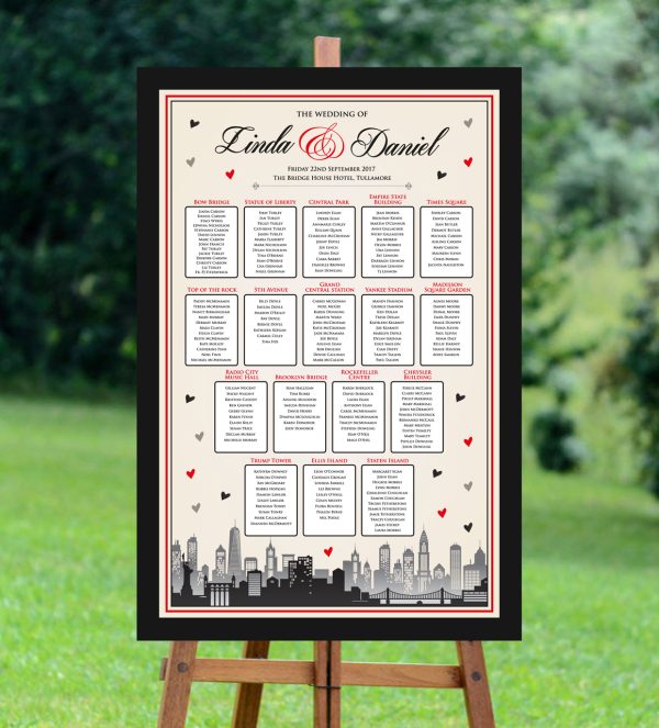 New York Seating Plan