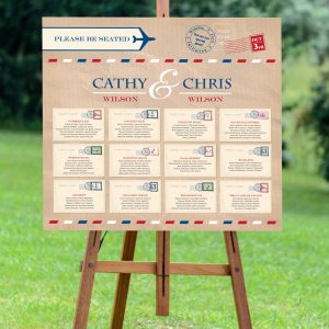 Travel Postcard Seating Plan