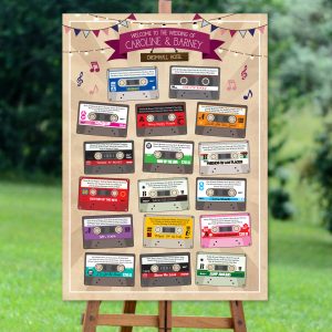 Rustic Cassettes Seating Plan
