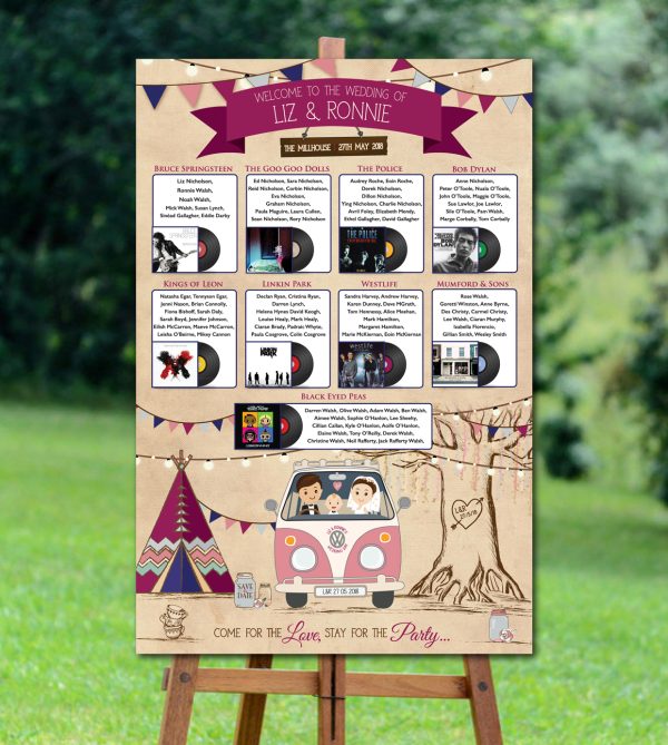Rustic Camper Seating Plan - Image 2