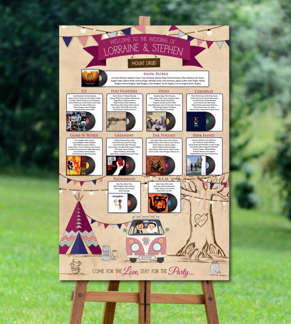 Rustic Camper Seating Plan