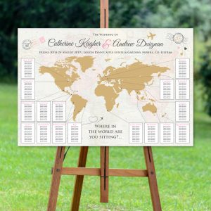 Travel Map Seating Plan