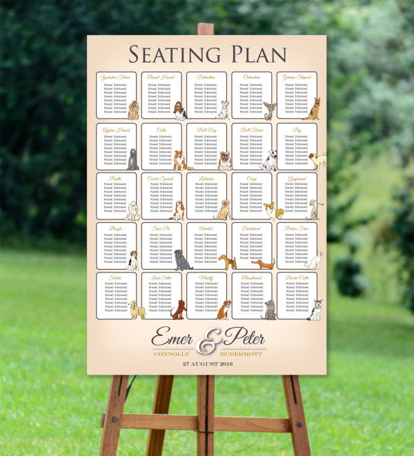 Wedding Dogs Seating Plan