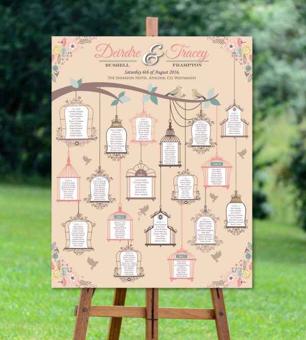 Vintage Birdcage Seating Plan