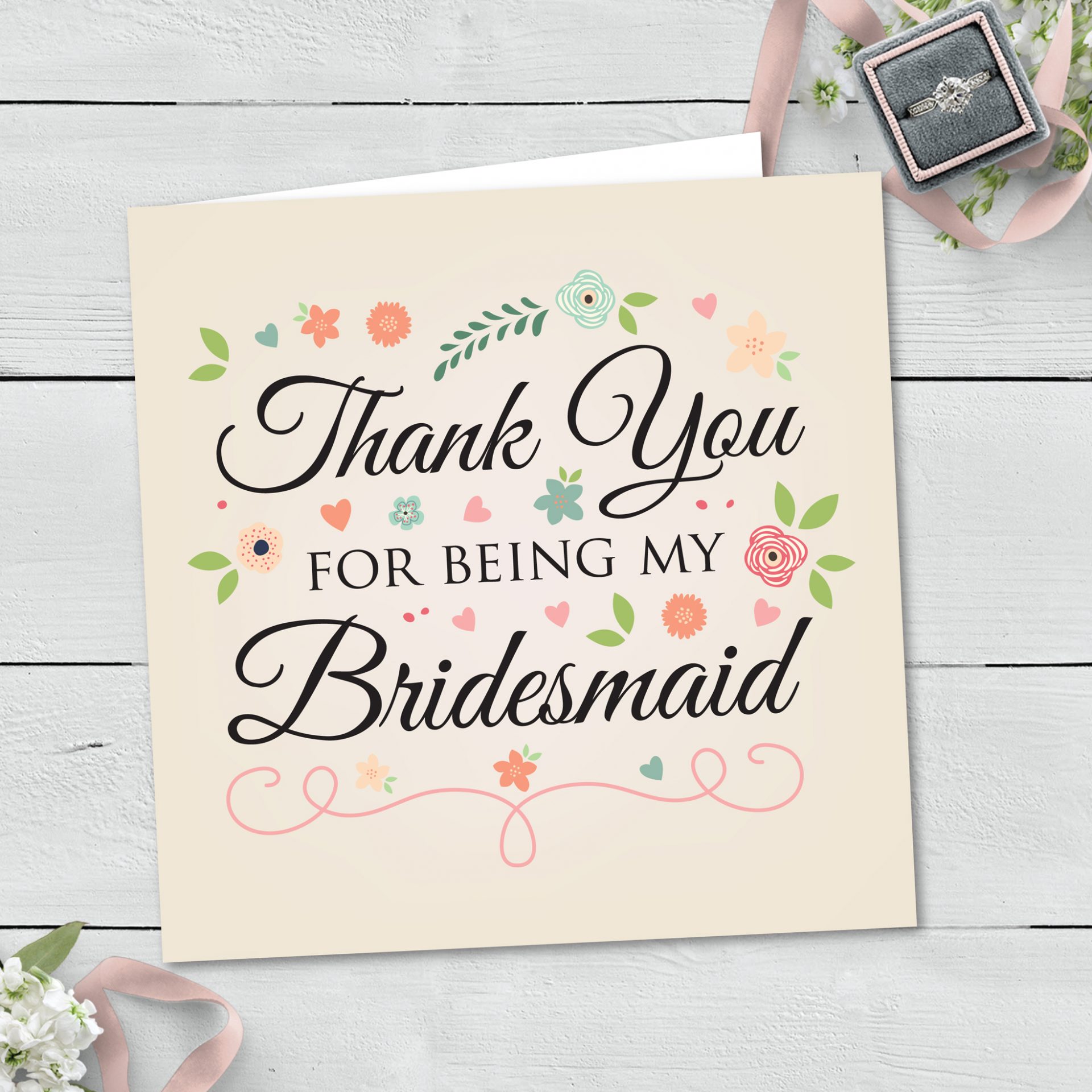Bridesmaid Thank You Card (013) The Paperlane