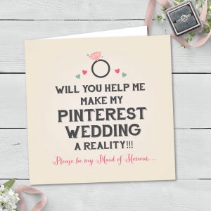 Maid of Honour Greeting Card (047)