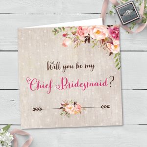 Will You Be My Chief Bridesmaid Greeting Card (038)