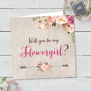 Will You Be My Flowergirl Greeting Card (034)