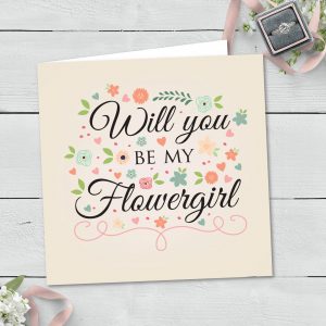 Will You Be My Flowergirl Greeting Card (033)