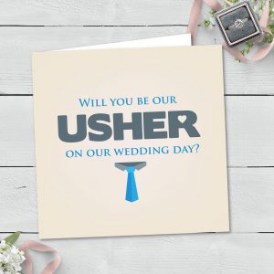 Will You Be Our Usher Greeting Card (051)