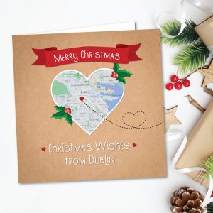 Xmas Wishes from Dublin Christmas Card