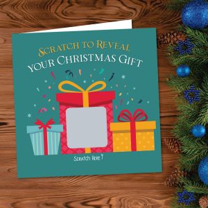 Xmas Gifts Scratch Off Christmas Gift Card