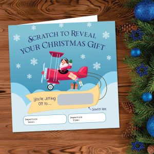 Xmas Travel Scratch Off Christmas Gift Card