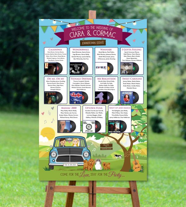 Down on the Farm Mini Seating Plan