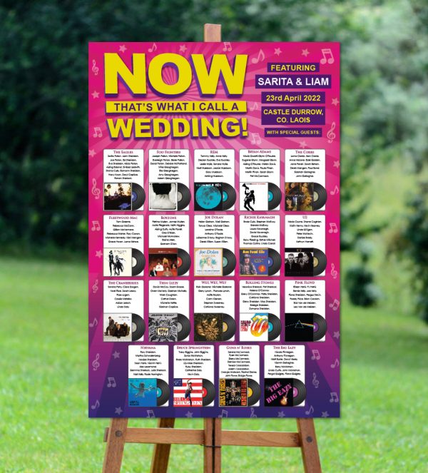 Now Thats What I Call a Wedding Seating Plan