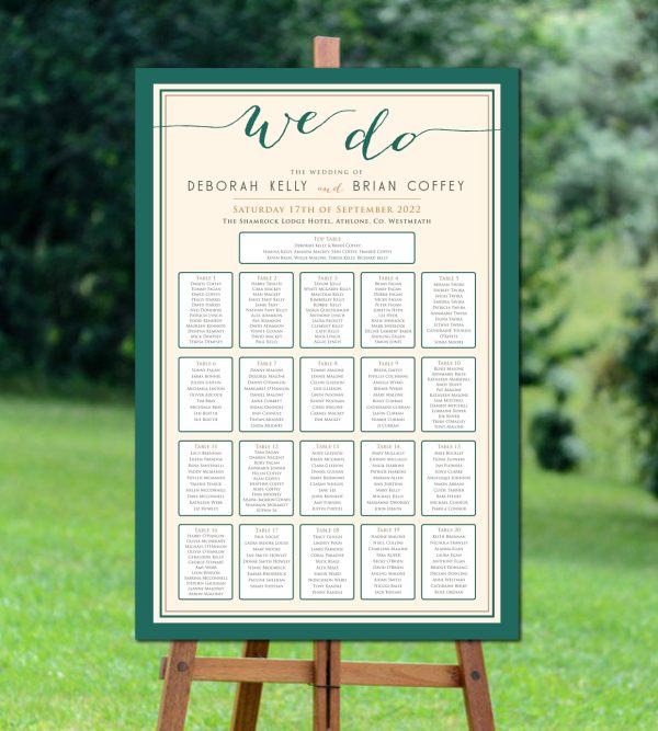 We Do, Do You Seating Plan