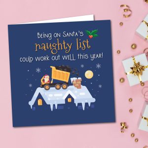 Naughty List Christmas Card