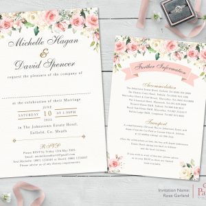Rose Garland Invitation