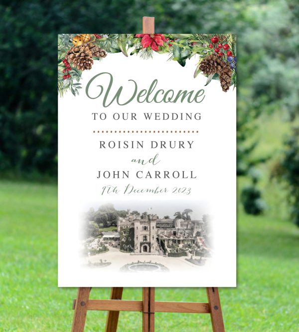 Christmas Elegance Venue Welcome Sign