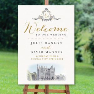 Venue Crest Welcome Sign