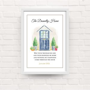 Front Door Family Print (Poem)