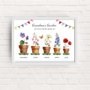 Grandmas Garden Framed Print