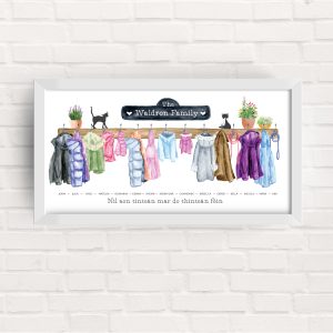 Family Coats Long Framed Print