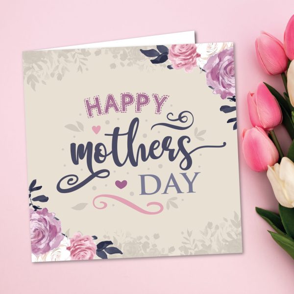 Mothers Day Swirly Greeting Card