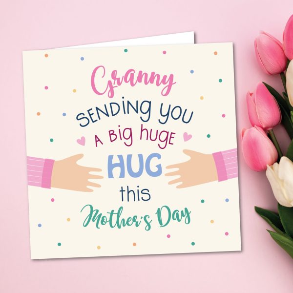 Mothers Day Hug Granny Greeting Card