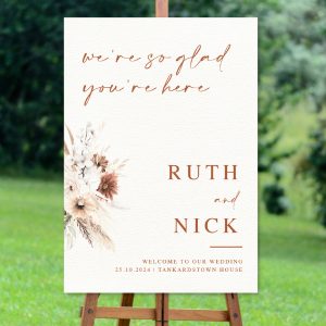 Autumn Rustic Welcome Sign