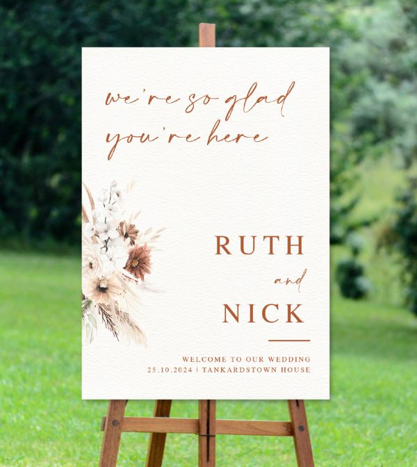 Autumn Rustic Welcome Sign