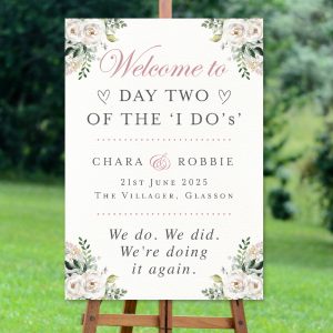 Blush Blooms Day 2 Welcome Sign