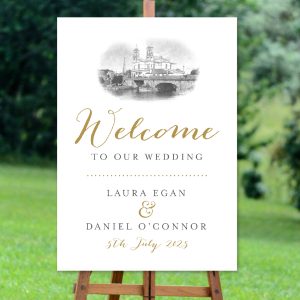 Classic Venue Welcome Sign