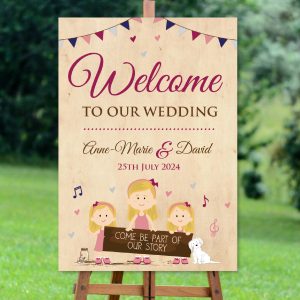 Rustic Kids Welcome Sign