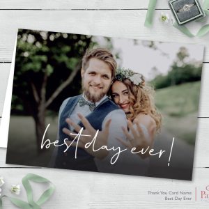 Best Day Ever A6 Thank You Card