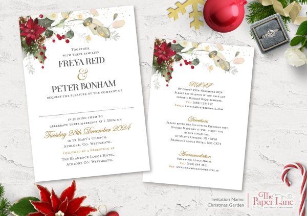 Christmas Garden Invitation