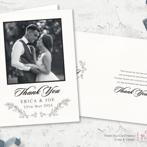 Crisp & Classic A6 Thank You Card