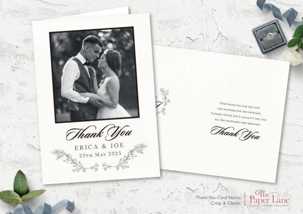 Crisp & Classic A6 Thank You Card
