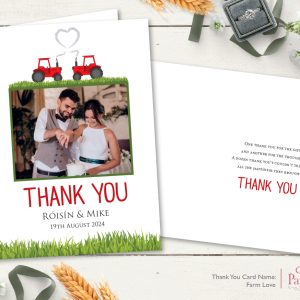 Farm Love A6 Thank You Card