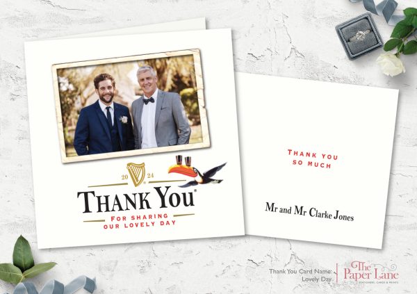 Lovely Day Square Thank You Card