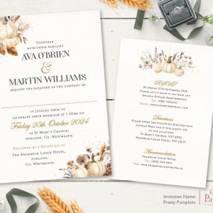 Pretty Pumpkins Invitation