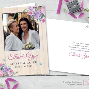 Summer Garden A6 Thank You Card