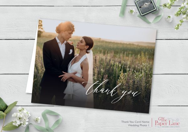 Wedding Photo 1 A6 Thank You Card