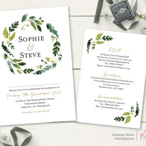 Wild Botanical Invitation